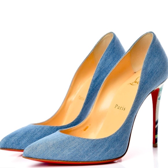 Christian Louboutin Shoes - Christian Louboutin Pigalle Follies 100 Denim